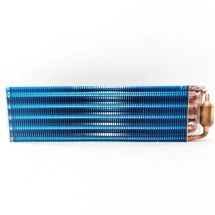 Copper Tube Plate Fin Split Ac Cooling Coil Condenser