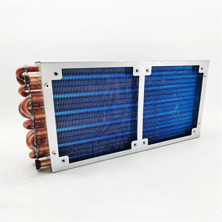 Copper Tube Plate Fin Split Ac Cooling Coil Condenser