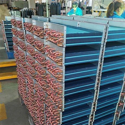 Tiub Penyejuk Tembaga Pemeluwap Gegelung Keluli Tahan Karat Sirip Aluminium